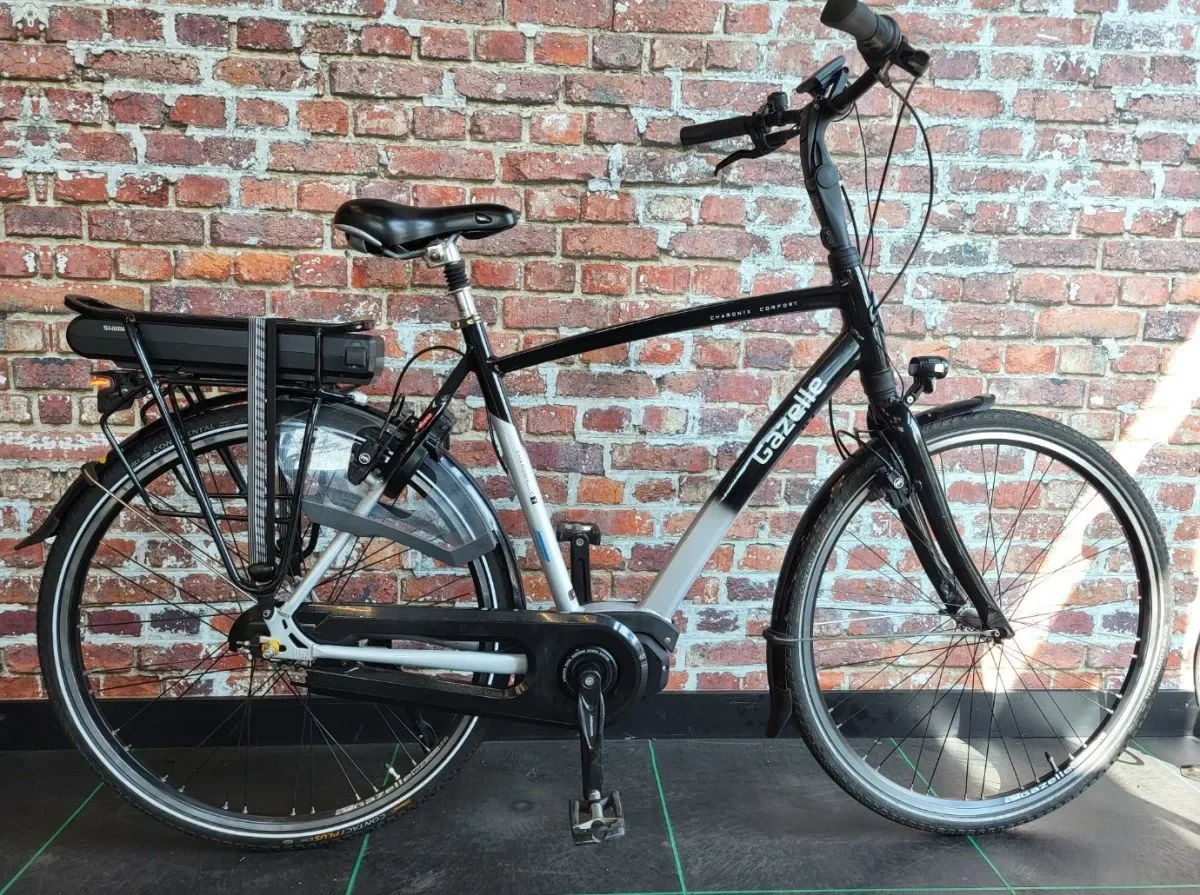 Gazelle CHAMONIX C7 HMS (z.g.a.n. accu) Heren White Grey/Black Primer 57cm 2017